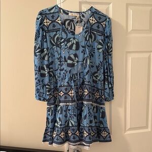 Bindu Taylor Floral Long Sleeve Dress - never been worn size small